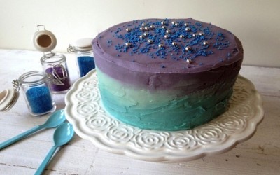 Watercolor tart (Pastel Swirl Layer Cake)