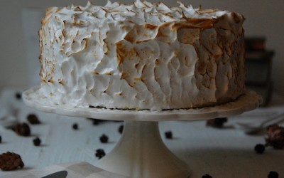 Banana cake vanilla cake and frosting