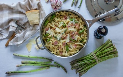 Sauce Carbonara aux asperges vertes