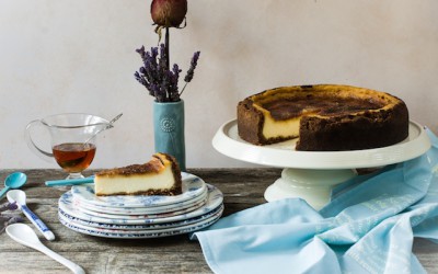 Cheesecake with creme brule. Crispy and creamy