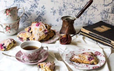 Scones aux bleuets citron