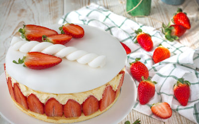 Fraisier Strawberry Shortcake. The best cake of strawberries in the world